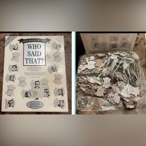 Puzzle “Who Said That?” History Quiz Quotes Jigsaw Sealed Fun 504 pieces